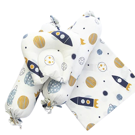 Yellow Doodle Cot Bedsheet Set - Child Of The Universe - Laadlee