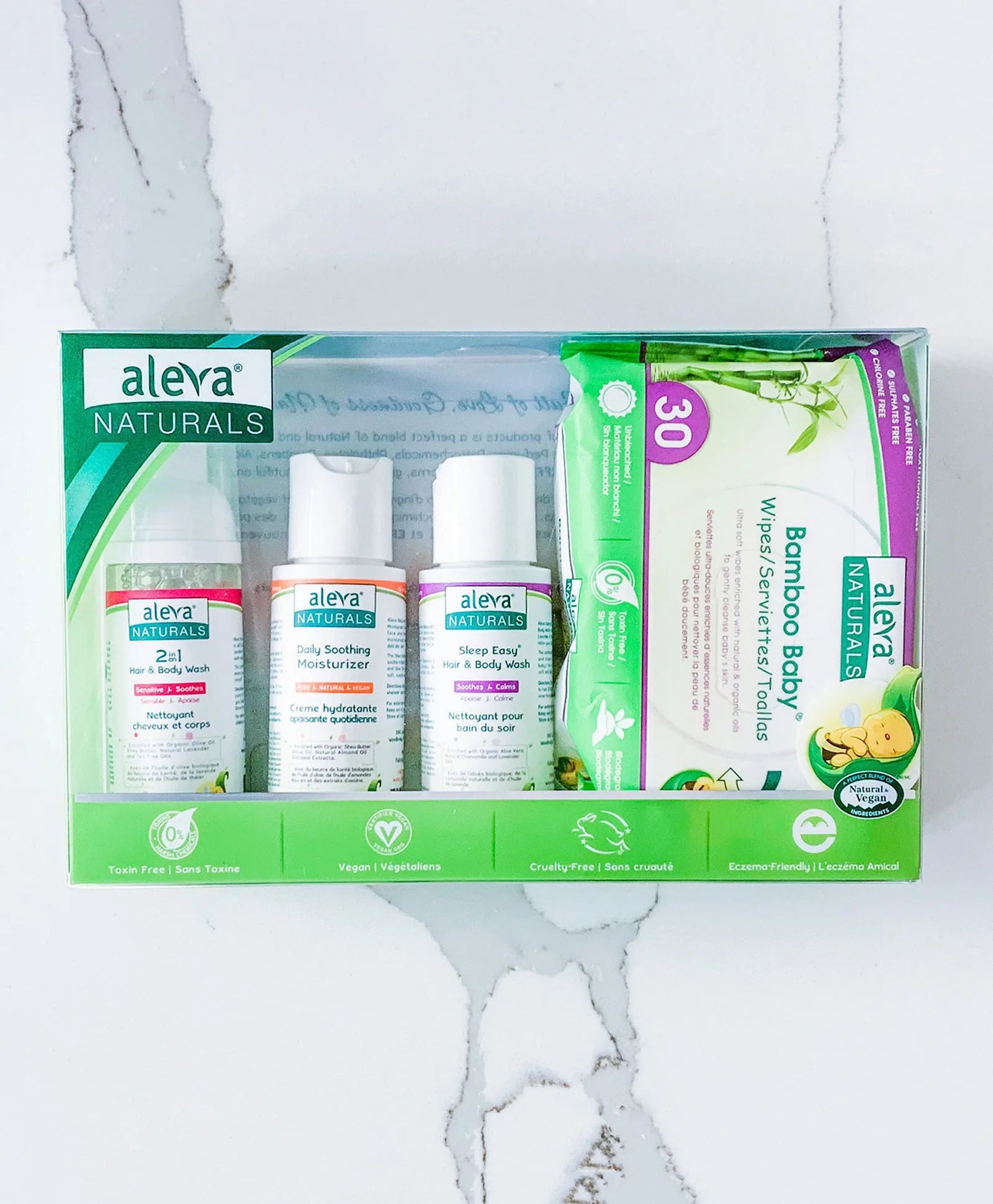 Aleva Naturals Newborn Travel - Starter Kit - Laadlee