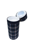 Cuddle & Cloud Heat Preservation Thermal Baby Bottle Warmer - Fabric Checkered Blue/Black