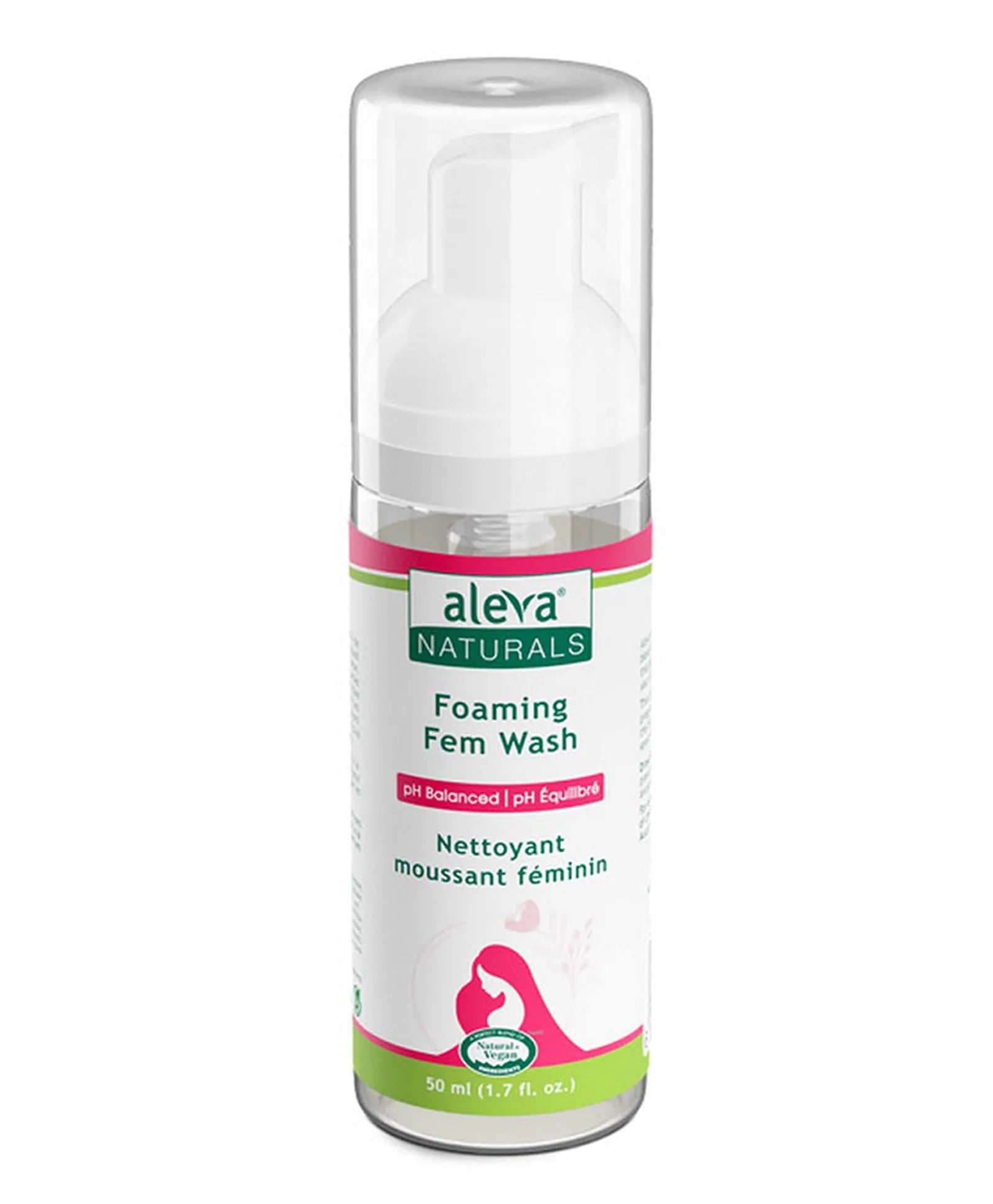 Aleva Naturals Maternal Care Foaming Fem Wash Travel Size - 50ml - Laadlee