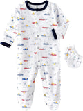 Tiny Hug Baby Sleep Suit with Mittens - Cars - Laadlee