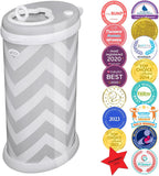 Ubbi Diaper Pail - Gray/Chevron