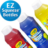 Crayola Washable Fingerpaint - Pack of 3 (Red Blue Yellow) - Laadlee