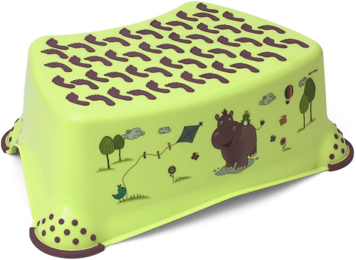 keeeper-hippo-step-stool-with-anti-slip-function-lime-
