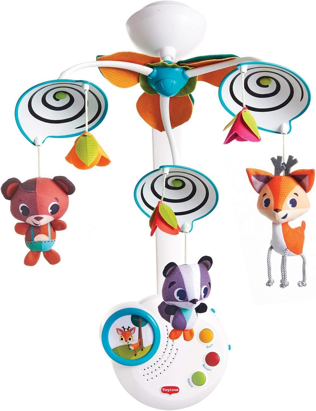 Tiny Love Crib Mobile To Standalone Music Box - Into The Forest - Laadlee