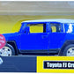 MSZ Toyota FJ Cruiser Car 1:32 Die-Cast Replica - Blue - Laadlee