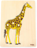 Viga Montessori Puzzle - Giraffe