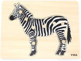 Viga Montessori Puzzle - Zebra