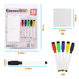 Picasso Magnetic White Board Tiles with 5 Markers - 13pcs