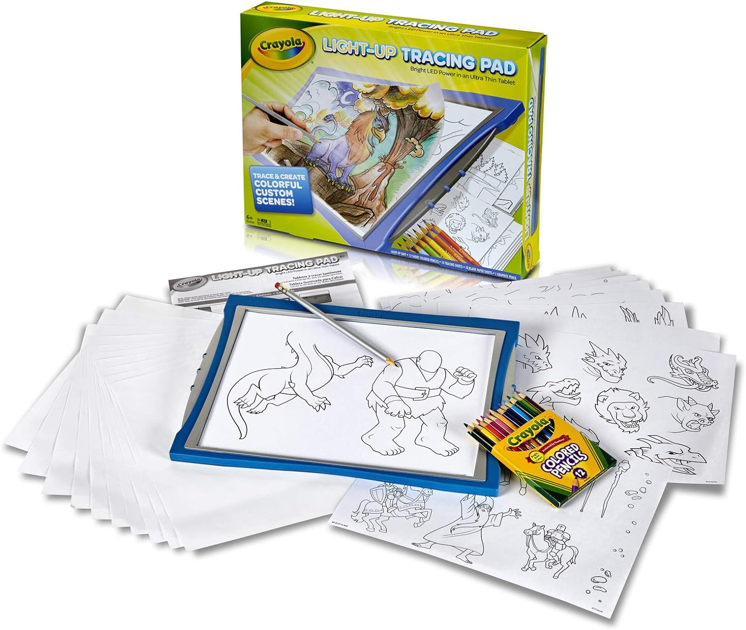 Crayola Light-Up Tracing Pad - Blue - Laadlee