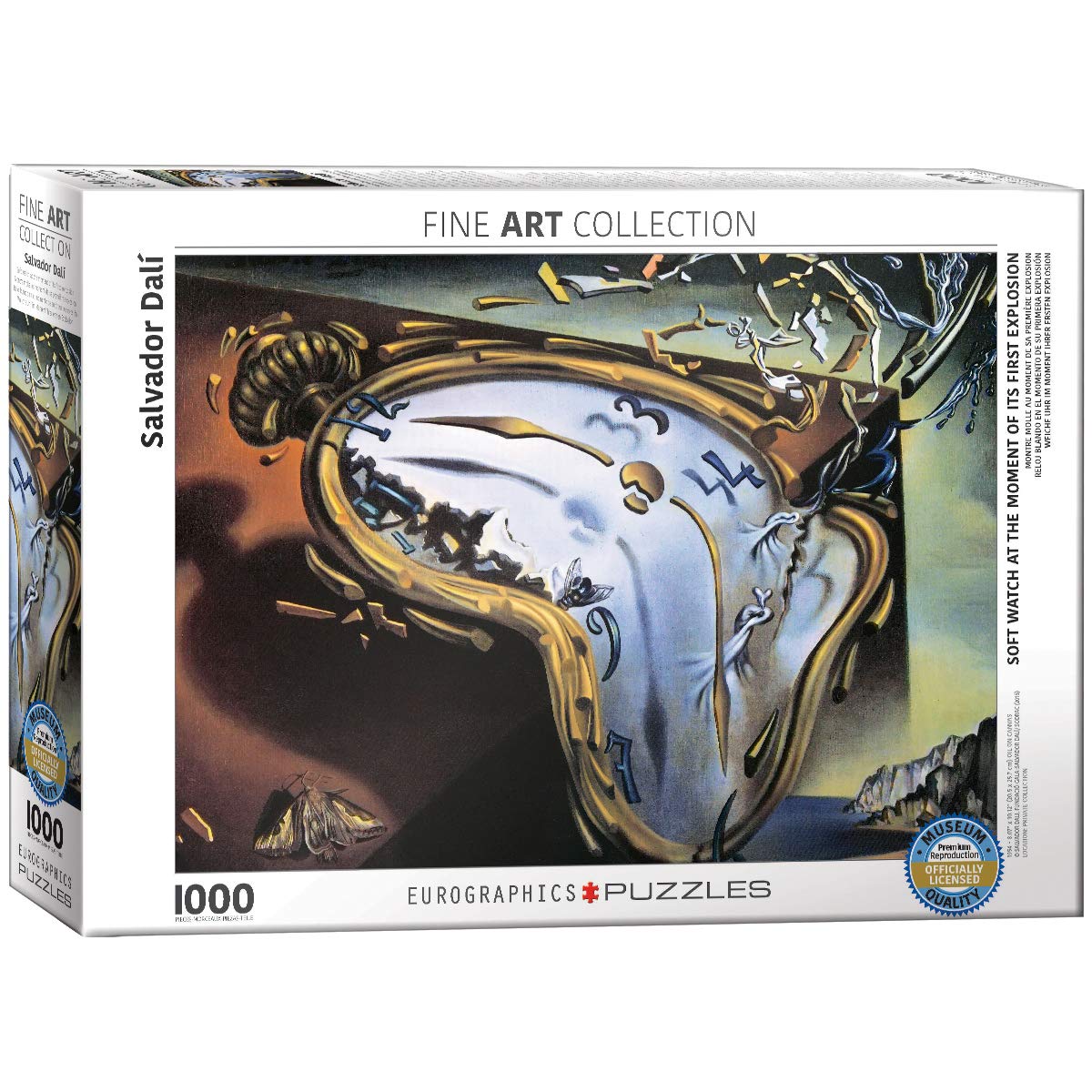 eurographics-soft-watch-at-moment-of-first-explosion-by-salvador-dali-puzzle-1000pcs - 1