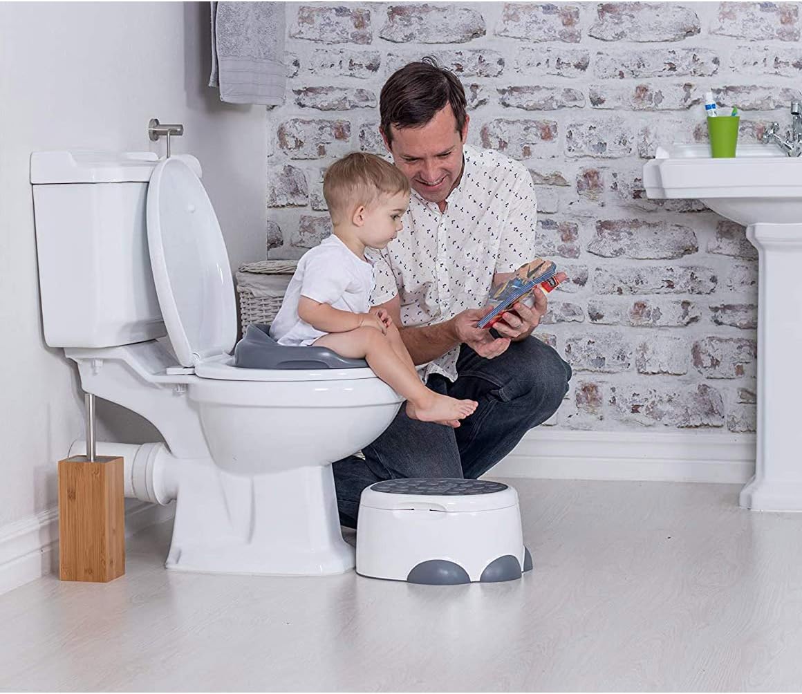 Bumbo Baby Toilet Training Seat for Toddler - Slate Grey - Laadlee