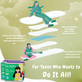 Glado 100% Organic Cotton Panty Liner for School Girls & Teens 15.5cm – Pack of 60