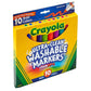 Crayola Ultra Clean Washable Bold Broad Line Markers - Pack of 10