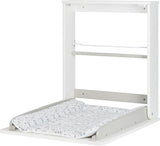 Badabulle Wall Mounted Changing Table & Changing Mat - White - Laadlee