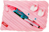 ZIPIT Animals Pencil Case Made of One Long Zipper - Bunny