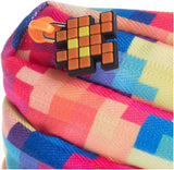 ZIPIT Pixel Pencil Case Made of One Long Zipper - Multicolor