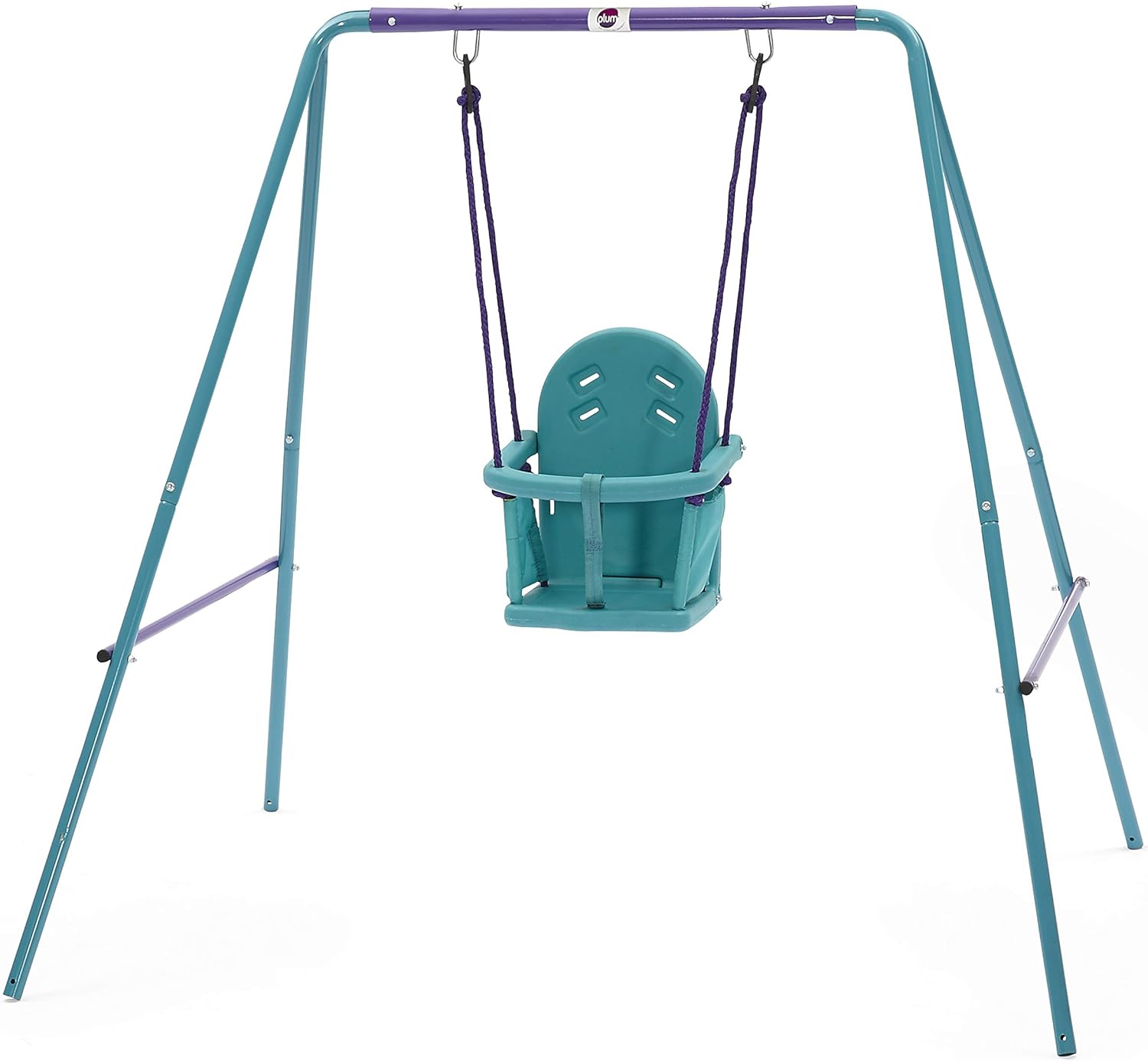 Plum 2 In 1 Metal Swing Set - Laadlee