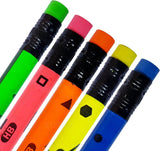 Nataraj Fluro Print HB Pencil 12Pcs Pack With Sharpener