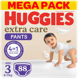 Huggies, Extra Care Culottes - Size 3, 6-11kg, Mega Pack - 88pcs