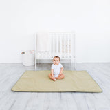 Ubbi Padded Floor Mat & Washable Muslin Cover - Lilypad