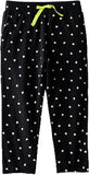 Jelliene All Over Printed Knit Sweat Pants - Black Hearts - Laadlee