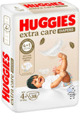 Huggies Extra Care - Size 4, 10 -16kg, Value Pack - 38pcs