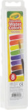 Crayola Semi-moist Oval Watercolor Pans with 1 Taklon Brush - Pack of 8 - Laadlee