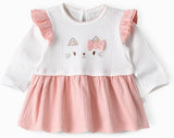 Elegant Kids Long Sleeve Dress - Cat - Laadlee