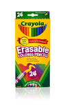 Crayola Erasable Colored Pencils - Pack of 24 - Laadlee