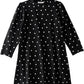 Jelliene All Over Print Knit Dress - Black Hearts - Laadlee