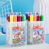 Deli Stamp Felt Pen 12 Colors Assorted EC10904