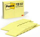 3M Post-it Notes Canary Yellow Pad - Pack of 12 Pads