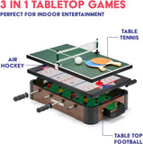 Powerplay 20" 3 In 1 Games Table