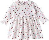 Jelliene All Over Print Knit Dress - White Bug - Laadlee