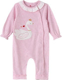 Elegant Kids Front Open Sleepsuit - Swan - Laadlee