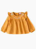 Jelliene Baby Scallop Top - Yellow - Laadlee