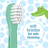 Dr. Brown's Toddler Crocodile Toothbrush - Green - Laadlee
