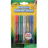 Crayola Washable Bold Blazes Glitter Glue - Pack of 5 - Laadlee