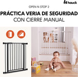 Hauck Open N Stop 2 Safety Gate 75cm-80cm - Black