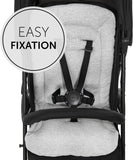 Hauck Pushchair Padded Seat Liner - Light Grey