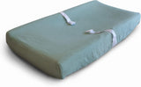 Mushie Changing Pad Cover Roman Green - Laadlee