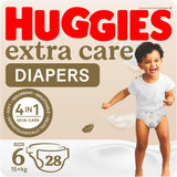 Huggies Extra Care - Size 6, 15+kg, Value Pack - 28pcs