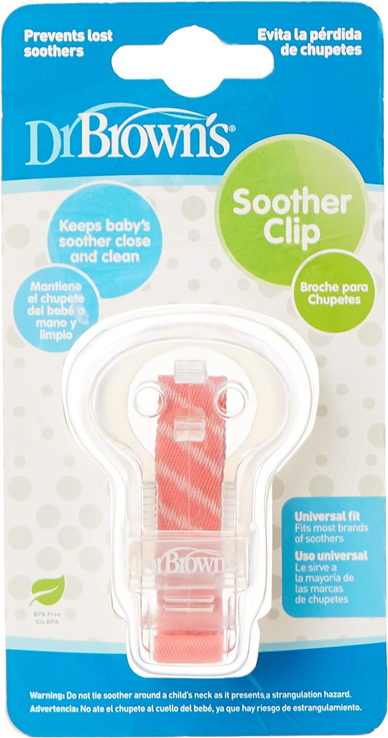 Dr. Brown's Pacifier / Teether Clip - Assorted Colors - Laadlee