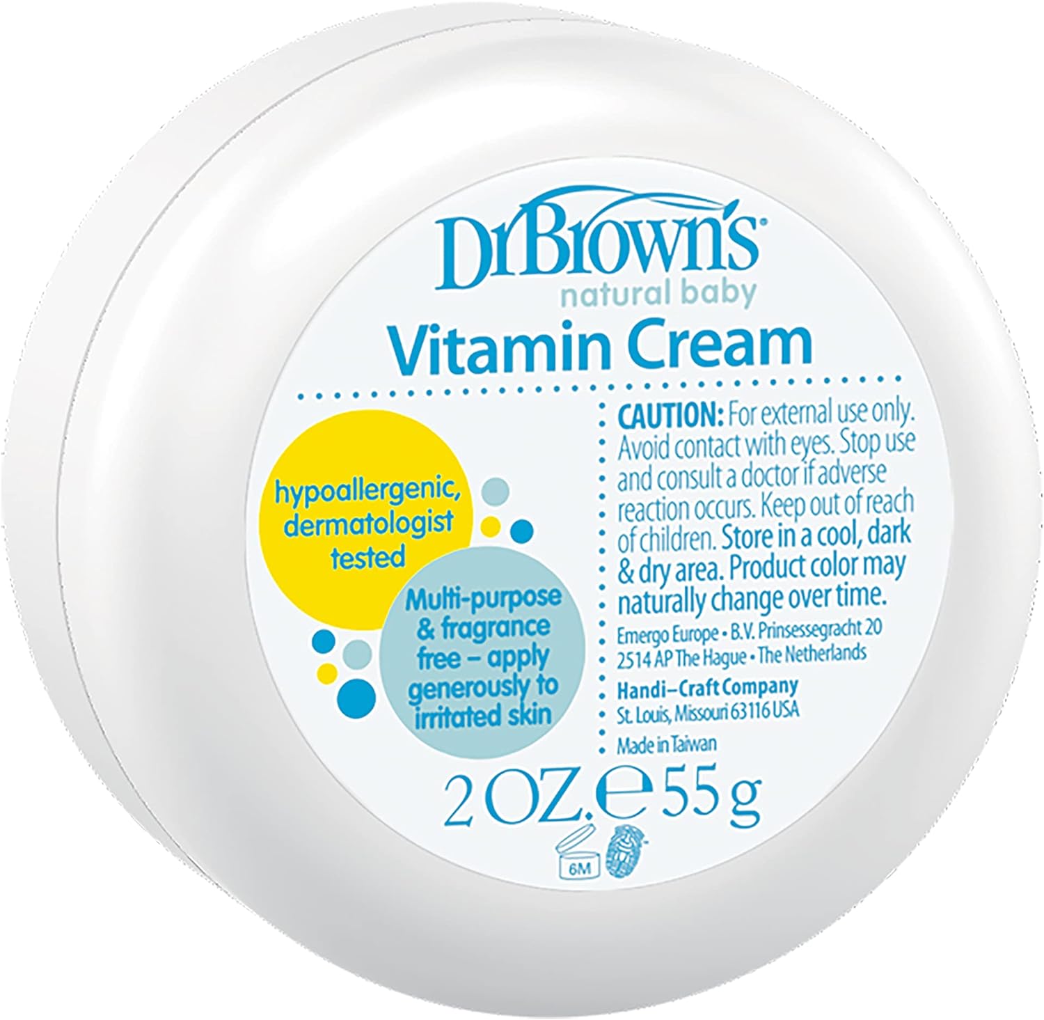 Dr. Brown's Natural Baby Vitamin Cream 55gm - Laadlee