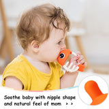Mombella 3-in-One Clownfish Soothing & Pop Fidget Sensory Teether Toy - Orange