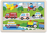Viga 24 Pcs Puzzle - Vehicles