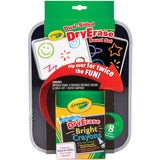 Crayola Dual-Sided Dry Erase Board Set with Bright Crayons - Laadlee