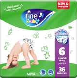 Fine Baby Diapers Size 6 Junior 16kg+ 36pcs