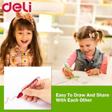 Deli Wax Crayon 12 Colors Assorted EC20800